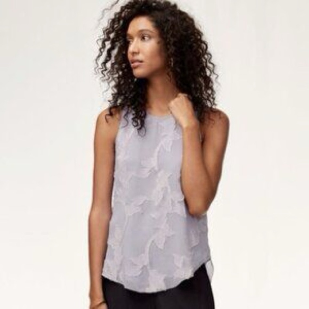 ◾️Aritzia Wilfred Sevres Floral Chiffon Tank